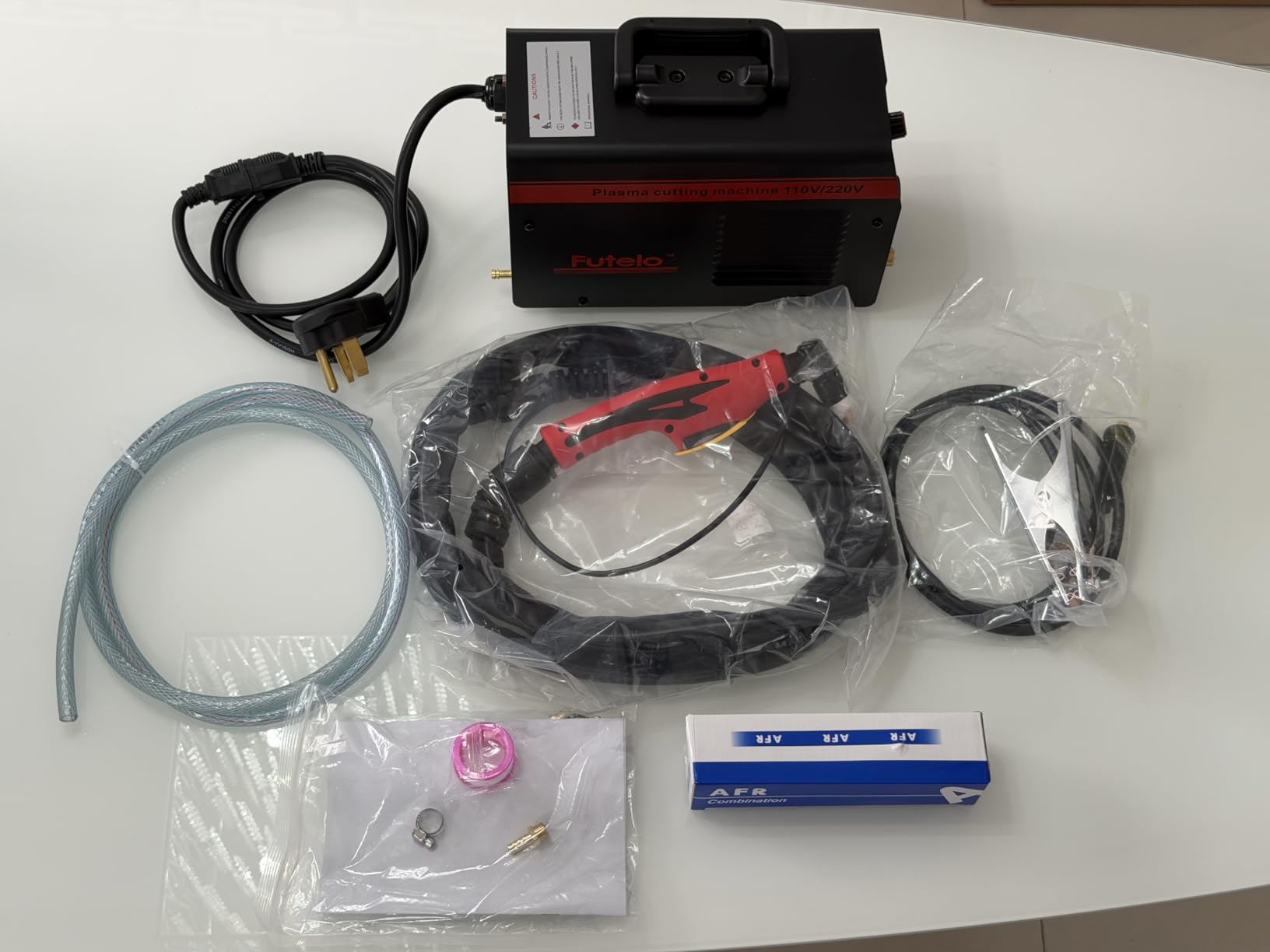 Plasma Cutter 55A, 110V/220V Plasma Cutter Machine with Large LED Display, Contact Arc Start, IGBT Inverter, 1/2