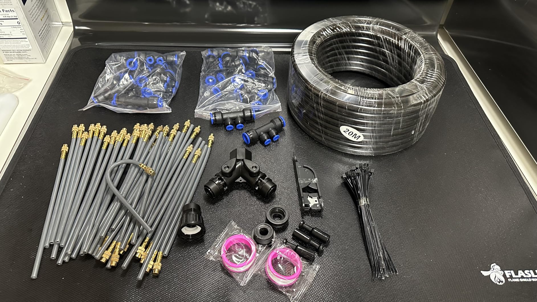 246FT Drip Irrigation System with LCD Timer, Automatic Watering System Kits,1/2 Inch Hose 1/4 Inch Distribution Tubing 3 Sprayer Types, for Garden, Greenhouse, Garden, Lawn customer photo 2