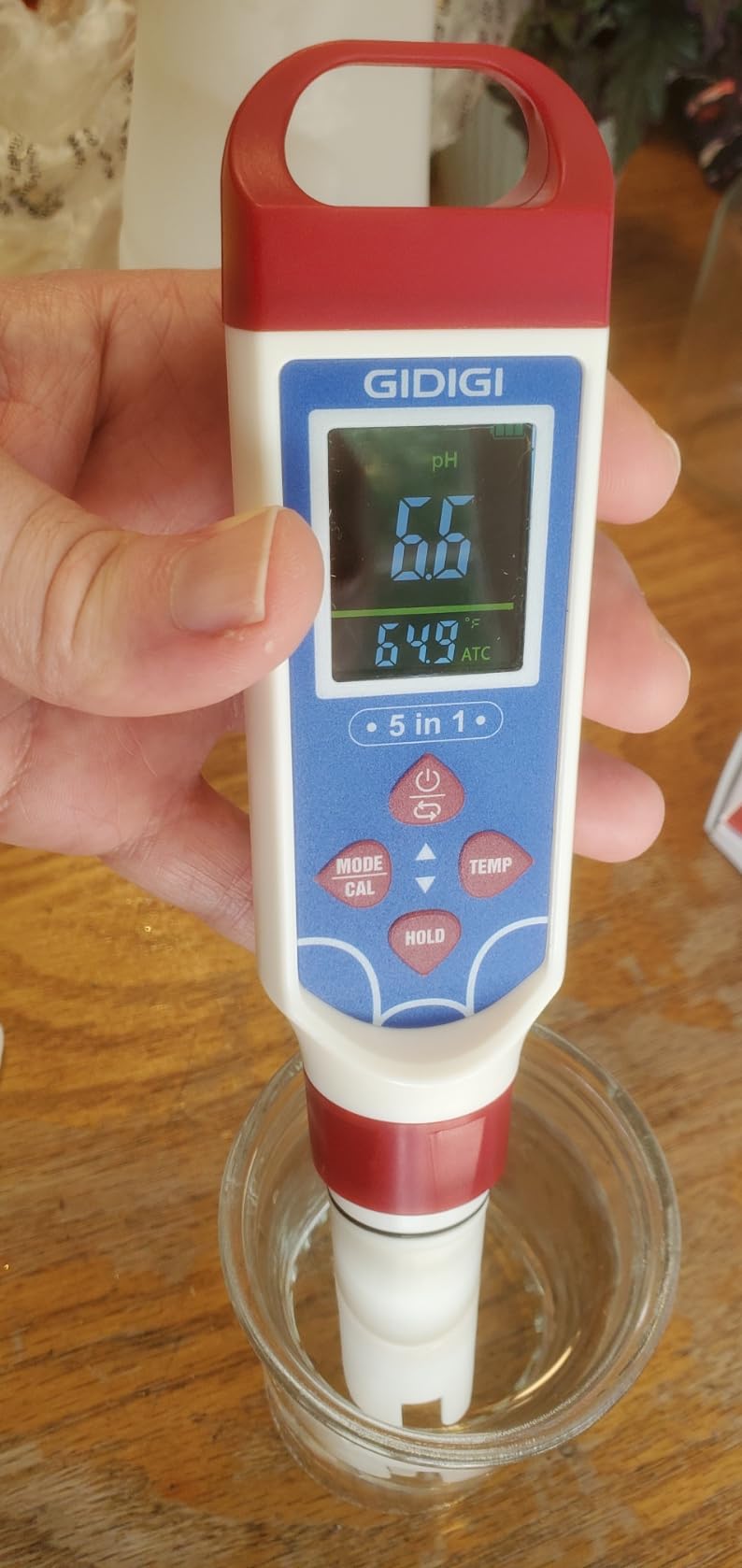 Digital Chlorine Tester Pool Salinity Meter, 7-in-1 pH Meter Test FAC pH Salt ORP TDS EC, Hot Tub Chlorine Meter with Backlit Display Screen for Drinking Water Quality Chlorine Level, Pool Tester customer photo 1