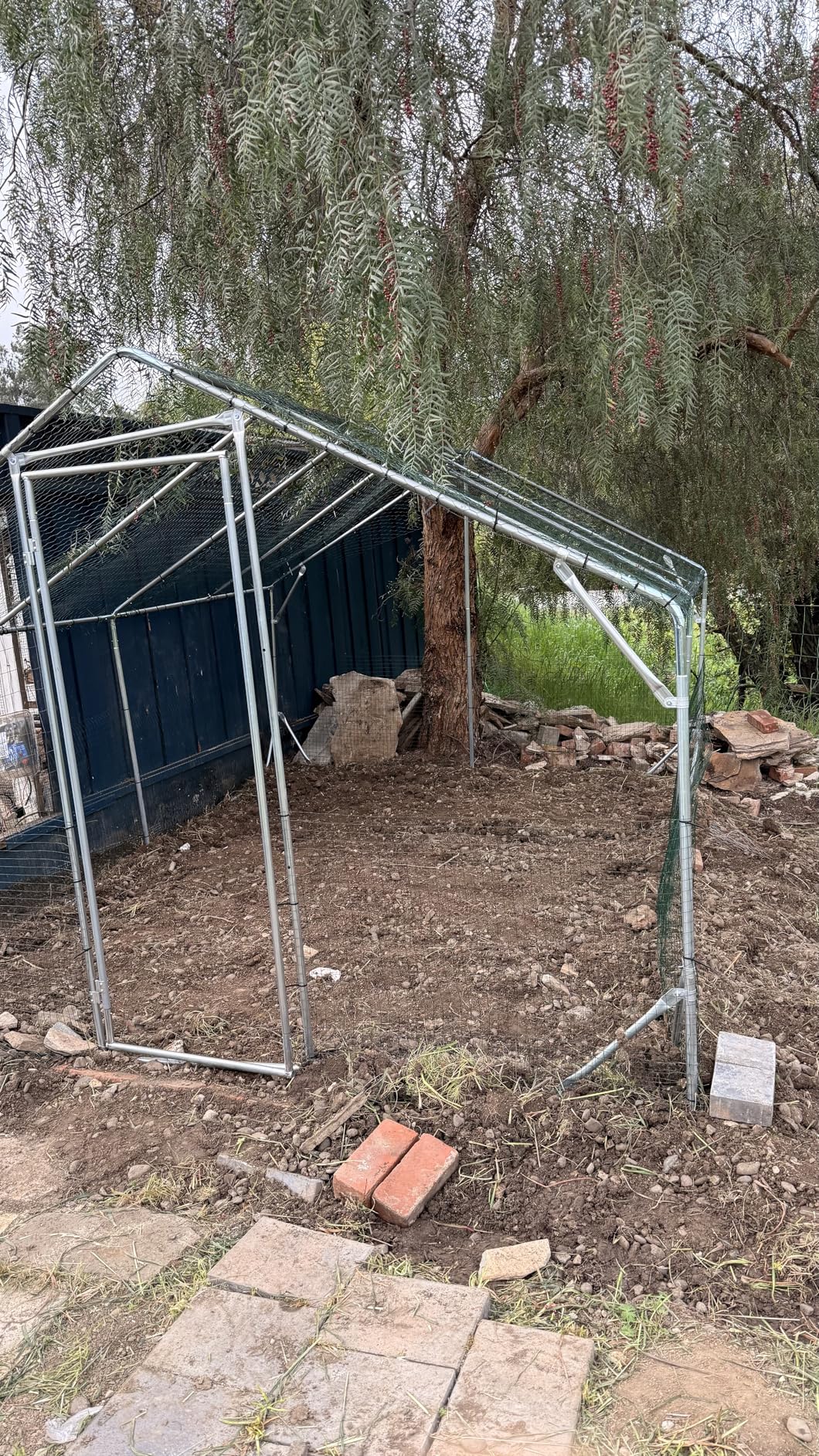 Quictent 12x9x6.6ft Metal Chicken Coop Run Elite Series with Side Hardware Cloth customer photo 2