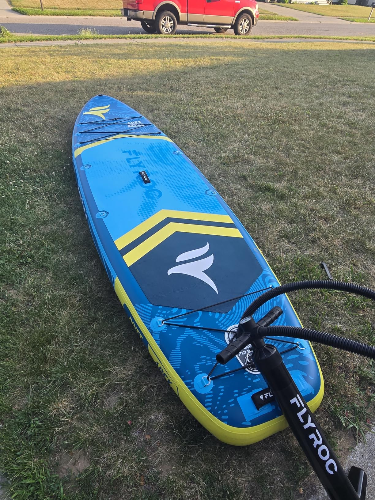 11'6x35'' Extra Wide Inflatable Paddle Board, 450lb Capacity Stand Up Paddle Board for Adults (x3), Stable Inflatable SUP, All Skill Levels, 3 Handles, 100L Backpack, 3PCS Paddle, 5L Dry Bag customer photo 2