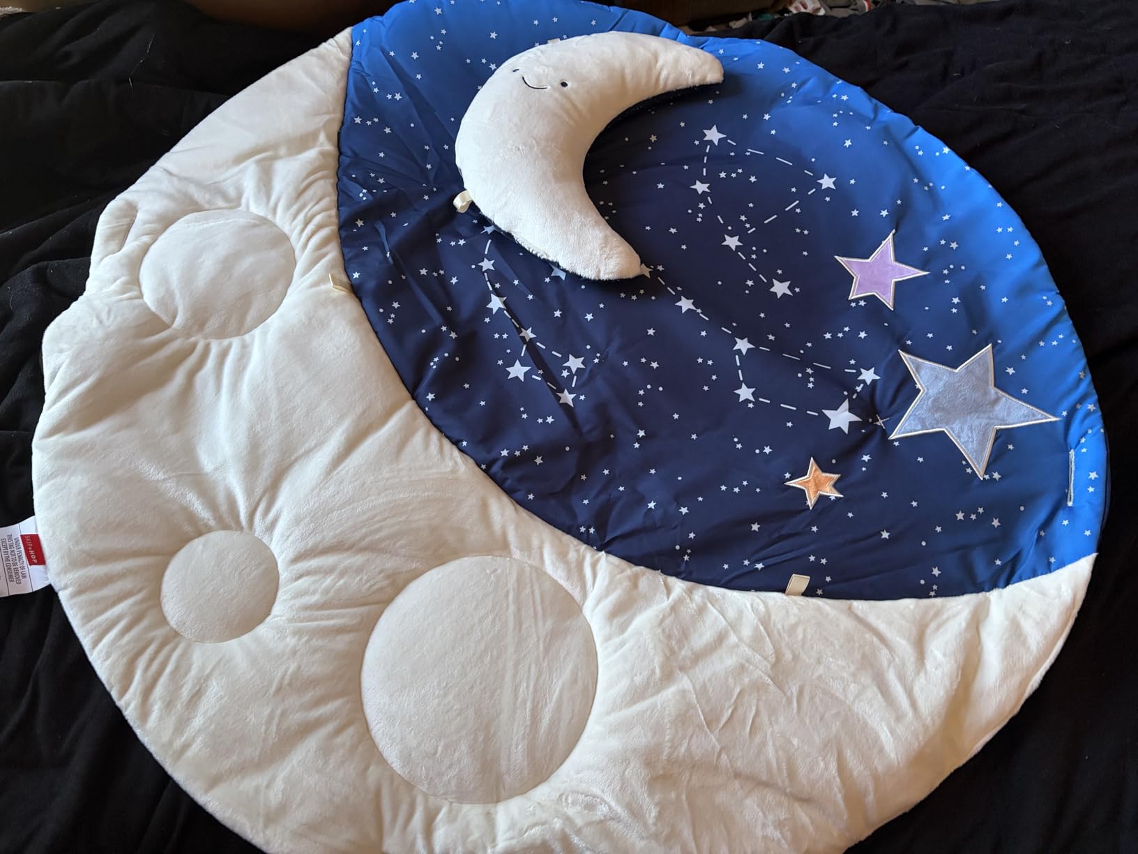 Skip Hop Baby Play Gym 3-in-1 Sensory Tummy Time Activity Mat with 17+ Skill-Building Developmental Activities, 14 Animals & Shapes, 5 Hanging Toys and Crocodile Mirror, Geometric Wonders, Age 0-2y customer photo 2