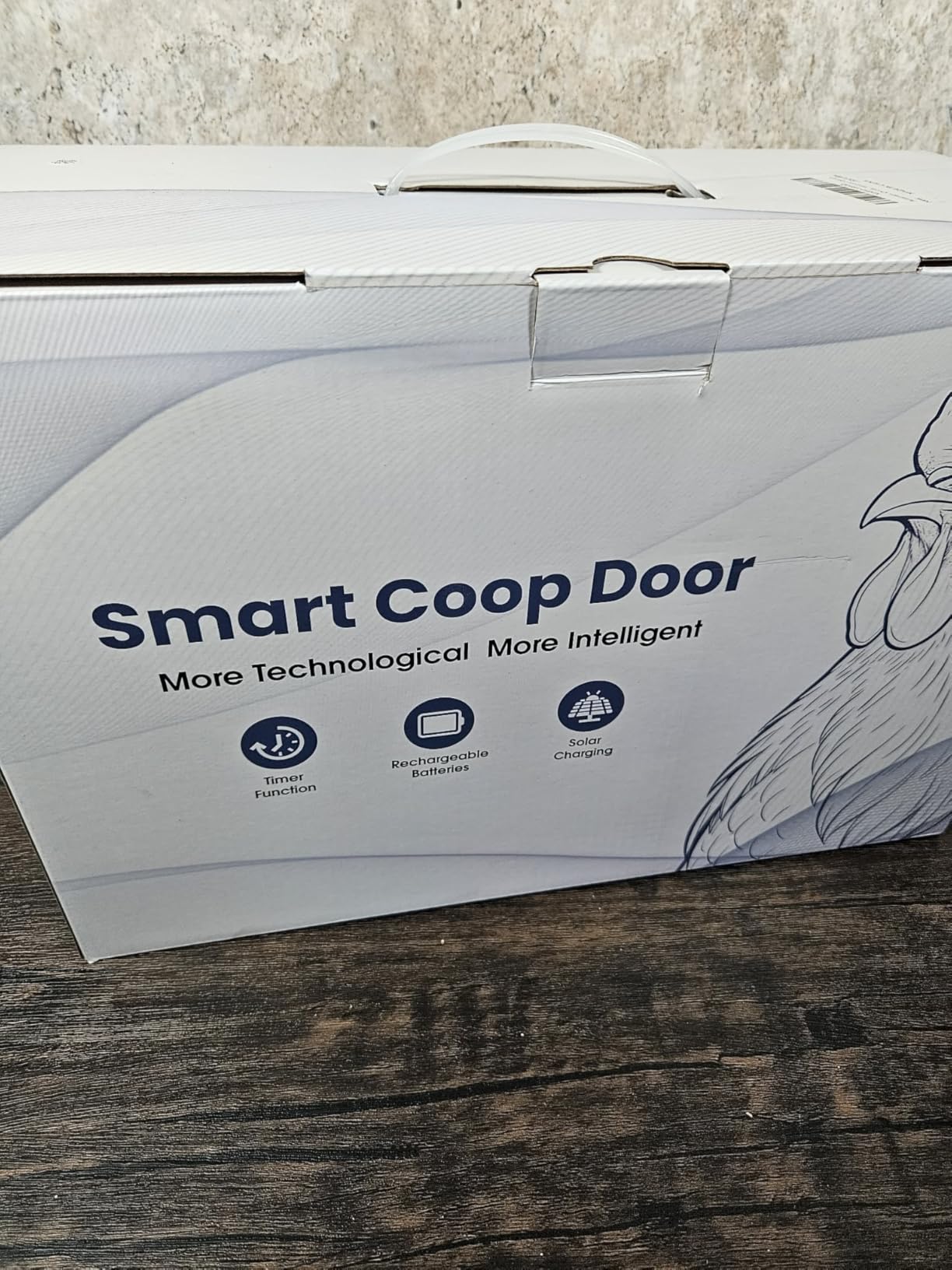 Automatic Chicken Coop Door with Remote Display, Solar Powered Roll-up Chicken Door, 393ft Long-Range Wireless Monitor, Anti-Pinch Auto Coop Door, Predator Protection Motion Sensor, No WiFi Needed customer photo 1