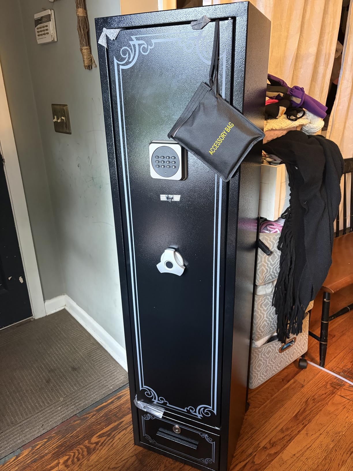 25 Gun Safe for Rifle and Pistols, Long Rifle Safes for Home, Shotgun Safe Gun Cabinet for Firearm Ammo with Drawer, Removable Shelf & Gun Rack, Fully Assembled customer photo 1