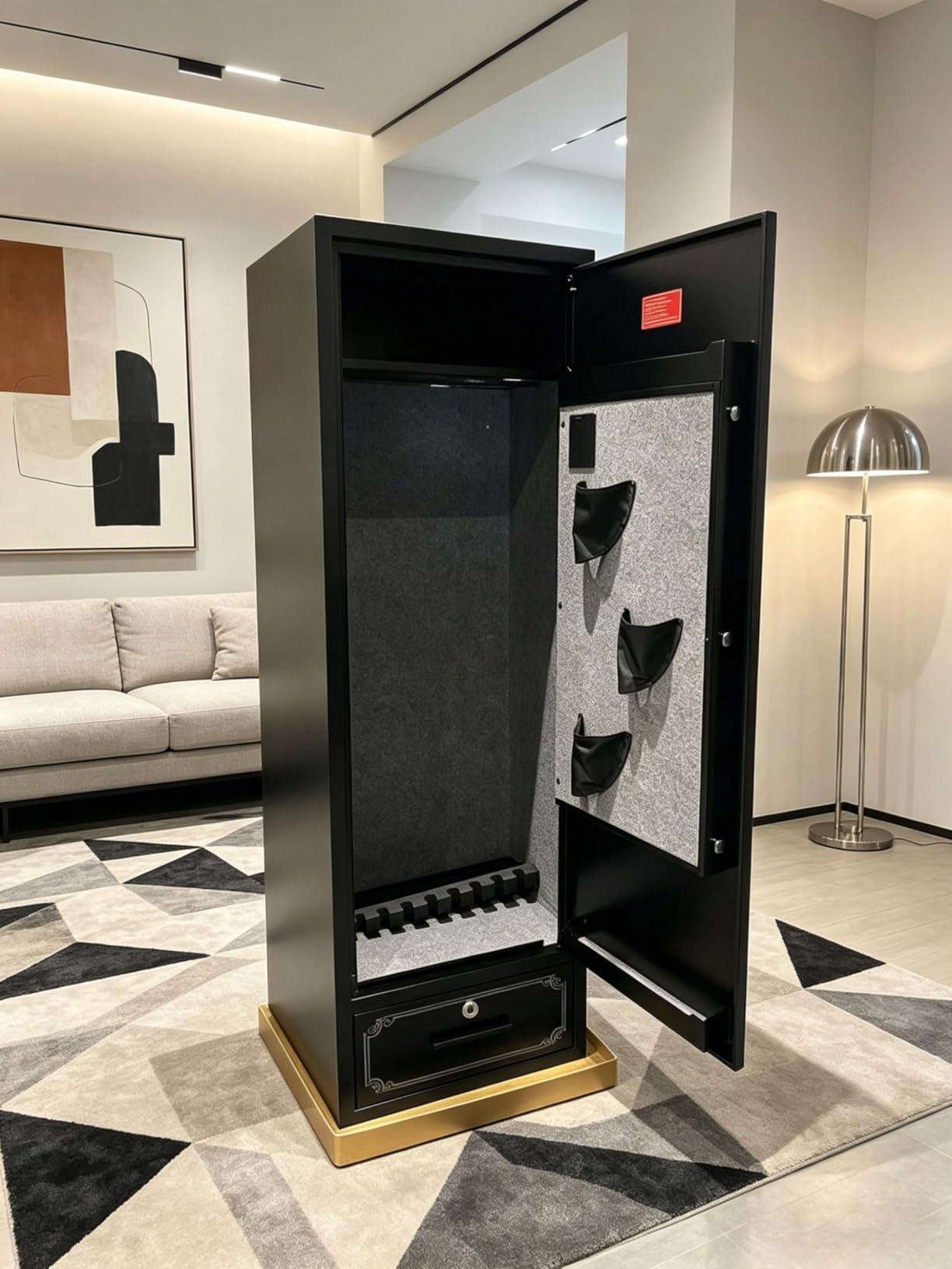 25 Gun Safe for Rifle and Pistols, Long Rifle Safes for Home, Shotgun Safe Gun Cabinet for Firearm Ammo with Drawer, Removable Shelf & Gun Rack, Fully Assembled customer photo 2