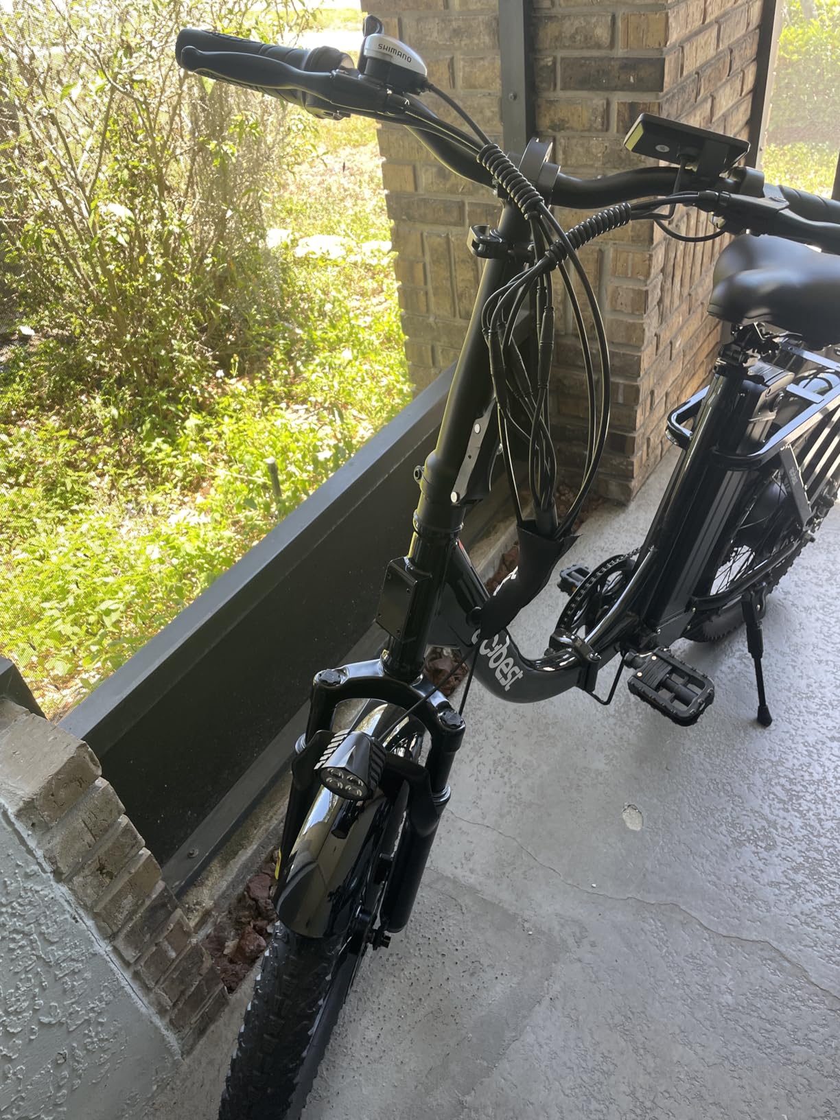 Mars Electric Bike for Adults, 20'' Fat Tire Folding Ebike with Peak 1200W Motor, 7 Speed 28MPH, 48V 499Wh Removable Battery Max Range 55 Miles, Foldable Electric Bicycle customer photo 1