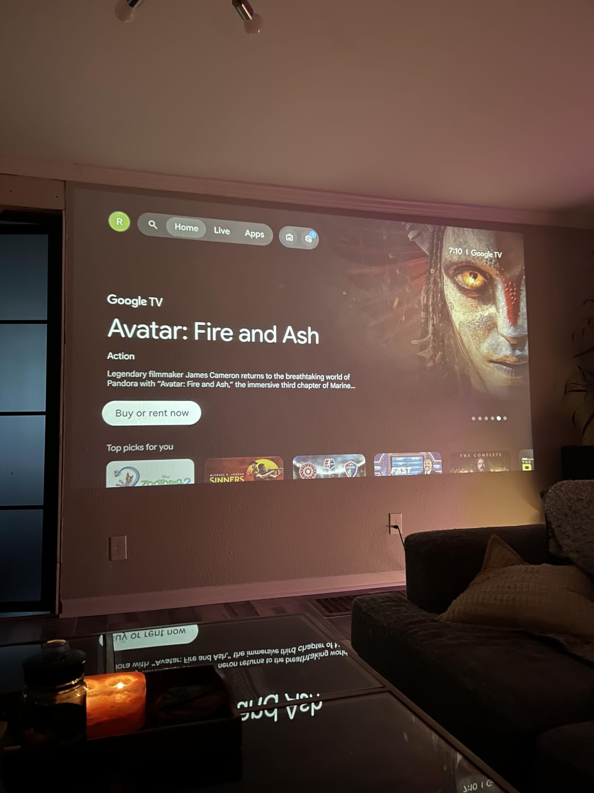 VOPLLS Smart 4K Projector with WiFi and Bluetooth, 3000 ANSI Outdoor Projector with Dolby customer photo 2