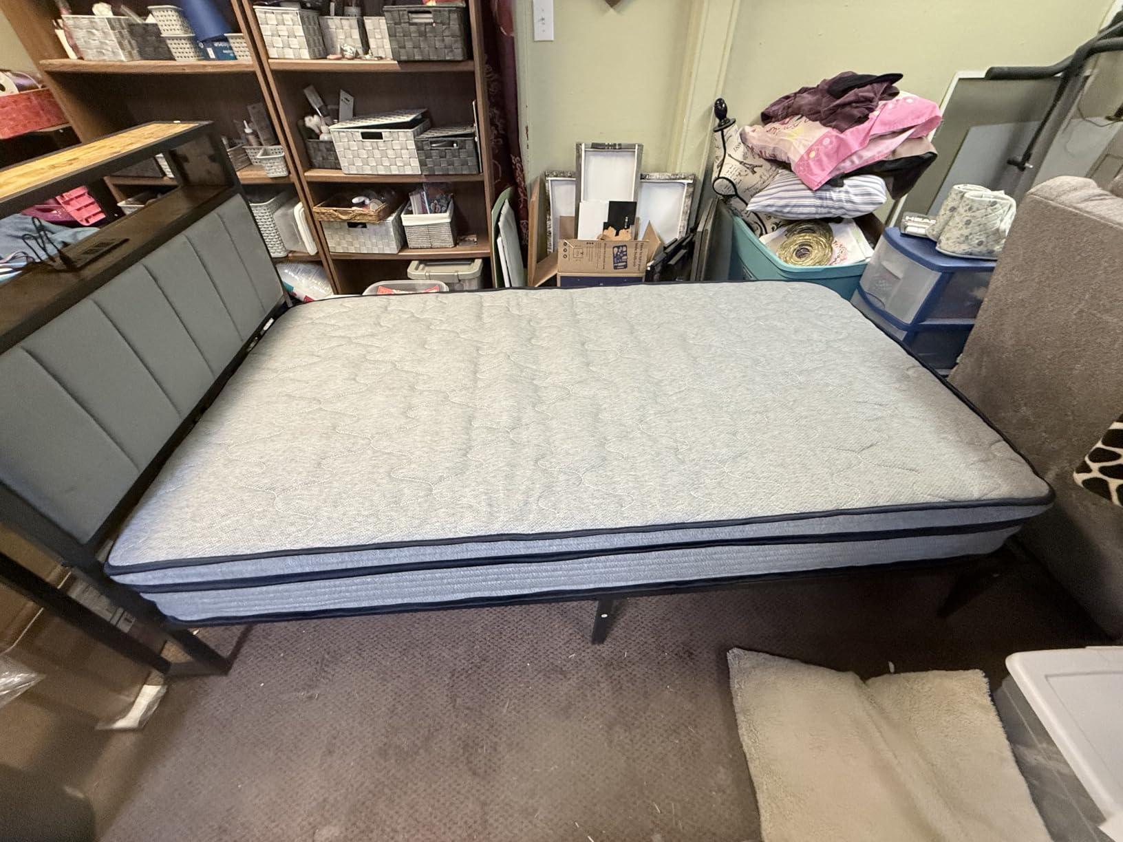King Size Mattress 14 Inch, Medium Firm Boxed Hybrid Mattress, Cooling Gel Memory Foam & Motion Isolation Pocket Coils, 350lbs+ Edge Support, Fiberglass-Free, 365-Night Trial, for Master Room, Family customer photo 2