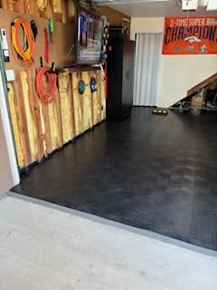 CAMMOO Garage Floor Tiles Heavy-Duty Interlocking 12x12 (50-Pack with 4 Edge Pieces, Graphite Gray), 10000 lbs Capacity, Warp-Proof and Non-Slip, Noise Reduction, for Garage, Basement, Workshop customer photo 1