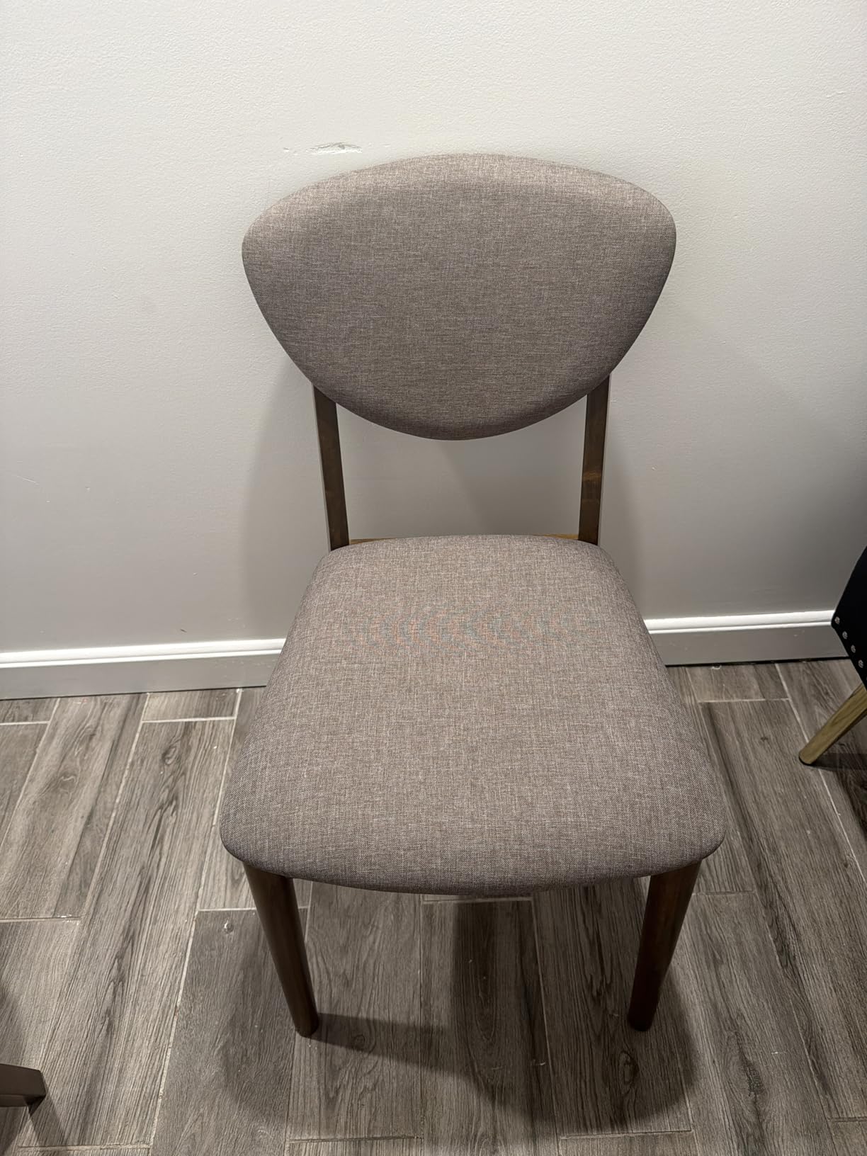 Best Choice Products Dining Chairs Set of 2, Mid-Century Modern Upholstered Wood, Armless w/Seat Cushion, Padded Backrest - Walnut/Oatmeal customer photo 1