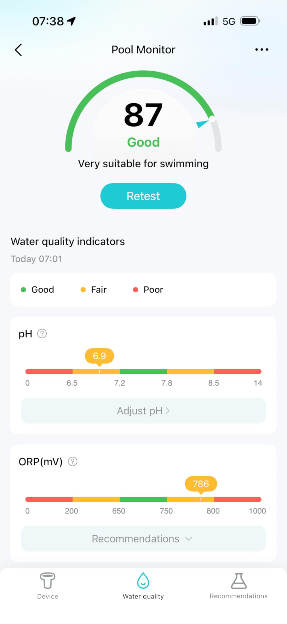 AIPER HydroComm Smart Pool Monitor, 24/7 Automatic Water Testing for Pools, Hot Tubs & Spas, 5-in-1 Accurate Digital Tester, App Control, Customized Optimization Tips customer photo 1