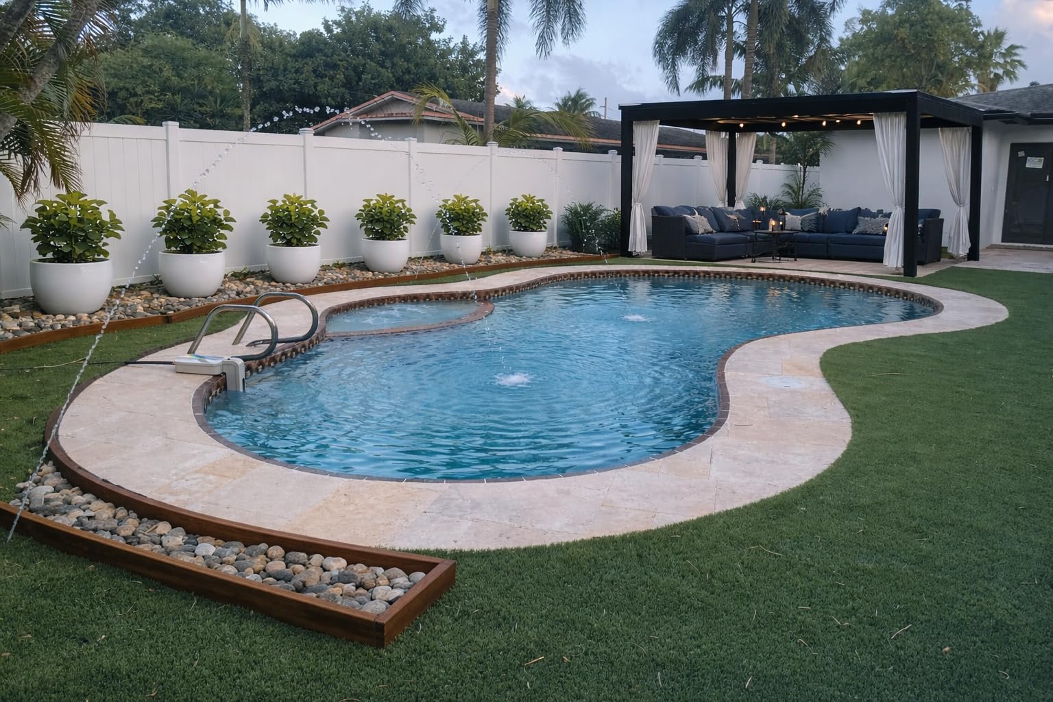 Airwire 12'x20' Louvered Pergola, Outdoor Pergola with 2 Independent Adjustable Roof and Drainage System, Aluminum Pavilion with Curtains & Netting, Hardtop Gazebo for Patio, Deck, Garden, Gray customer photo 2