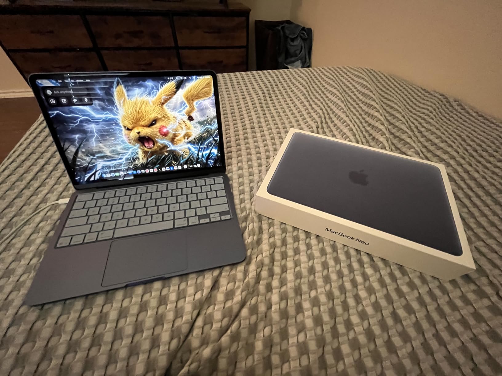 2026 MacBook Neo 13-inch Laptop with A18 Pro chip: Built for AI and Apple Intelligence, Liquid Retina Display, 8GB Unified Memory, 512GB SSD Storage, 1080p FaceTime HD Camera, Touch ID; Indigo customer photo 1