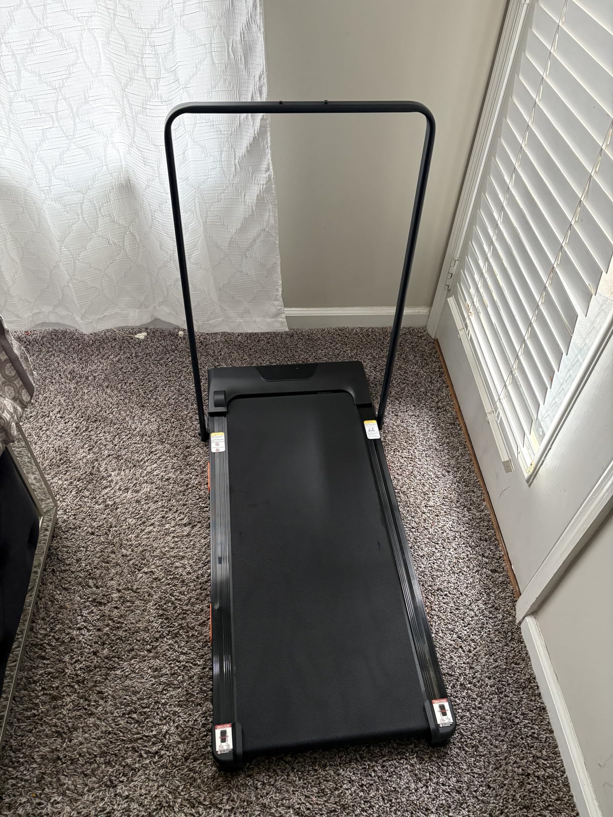 CURSOR FITNESS Treadmill with 20% Incline, 400 lb Capacity, 3.5HP Quiet Brushless, Folding Treadmill with Handle & Pulse Sensors, Running Machine for Home, 0.6-8.7MPH Speed Range customer photo 2