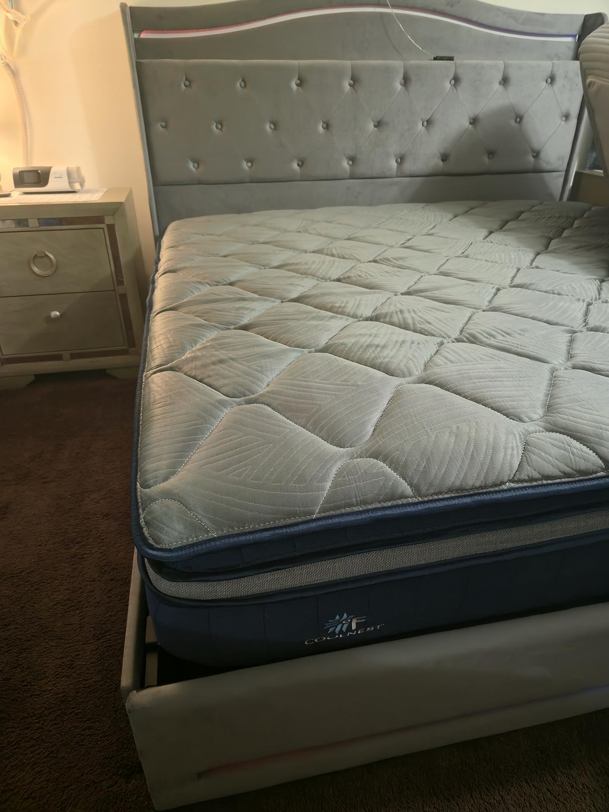 Sweetnight CoolNest 14 Inch King Size Mattress, Hybrid King Mattresses with DuoSense Pillow Top & Memory Foam for Feels up to 8 Degree Cooler, Medium Firm Mattress for Pressure Relief CertiPUR-US Certified customer photo 2