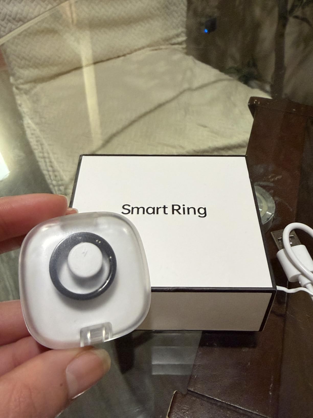 BIEMHA IP68 Waterproof Smart Ring - Fitness & Health Tracker with Sleep/Exercise Monitoring, Unisex for Women Men, iOS & Android Compatible, Long Lasting Battery Life, No Subscription customer photo 2
