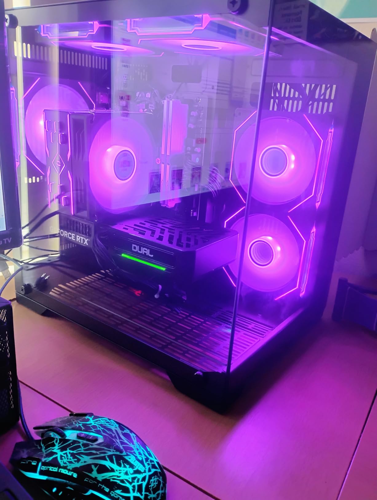 AEXPXO Prebuilt Gaming PC Desktop, AMD Ryzen 7 5700X, RTX 5060 8GB GDDR7, 16GB DDR4 3200MHz, 1TB NVMe SSD, ARGB Cooler, WiFi, 550W Bronze PSU, Gaming Computer for Gaming Streaming & Content Creation customer photo 1