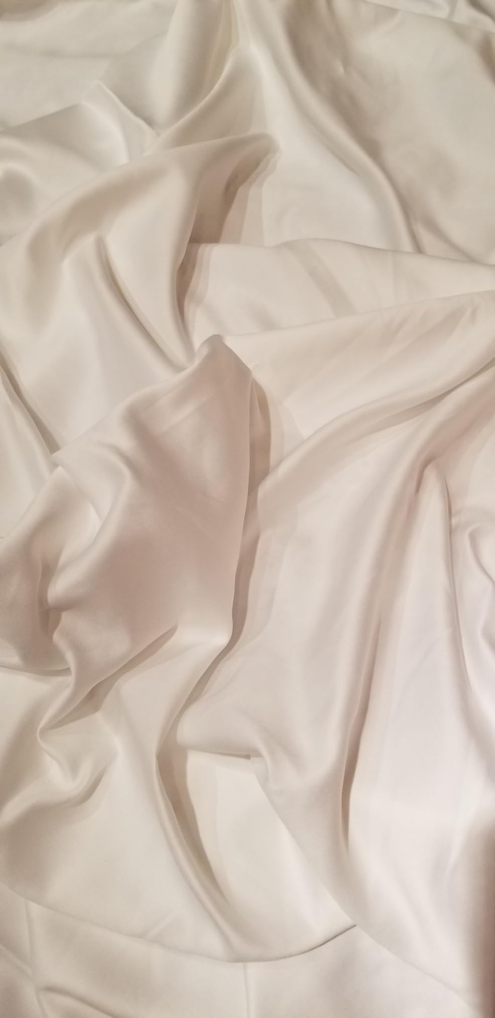 Luxury Organic Tencel & Viscose from Bamboo Cooling Sheet Set, Silky Soft Lyocell Sheets with Deep Pocket, Hypoallergenic & Breathable Bedding with Pillowcases (White, King) customer photo 2