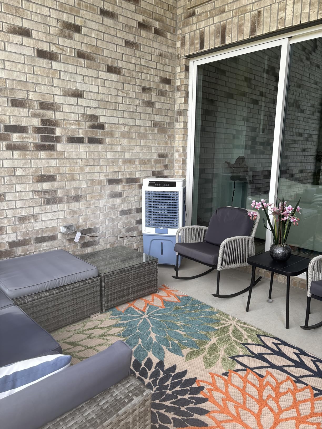 KEGIAN Swamp Cooler, 3880CFM Evaporative Air Cooler with 10.6 Gal Water Tank, 3 Speeds, Remote, 120° Oscillation, Windowless Portable Air Conditioners for Garage, Patio, Indoor/Outdoor Use customer photo 2