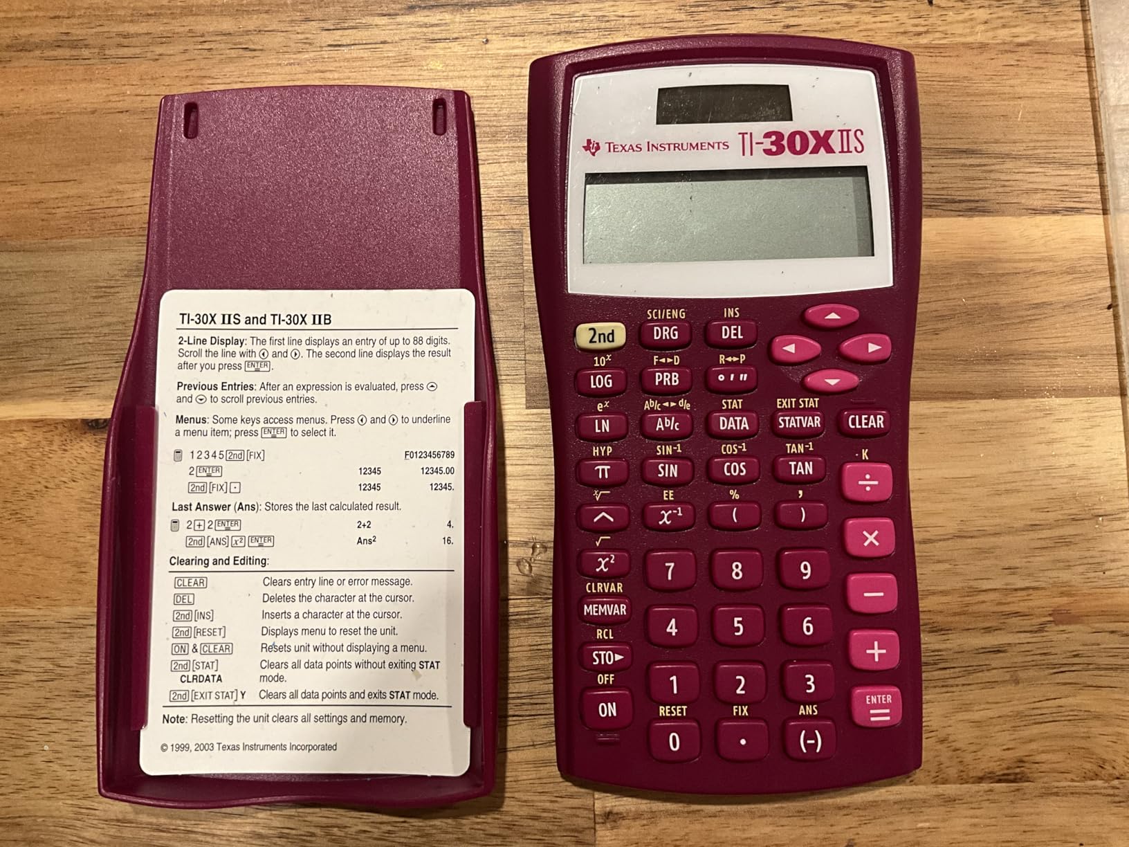 Texas Instruments TI-30XIIS Scientific Calculator, Black with Blue Accents customer photo 1