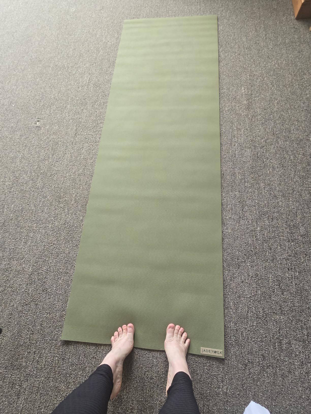 JadeYoga Harmony Yoga Mat - Durable & Thick Gym Fitness Mat, Non-Slip Natural Rubber Yoga Mat customer photo 1