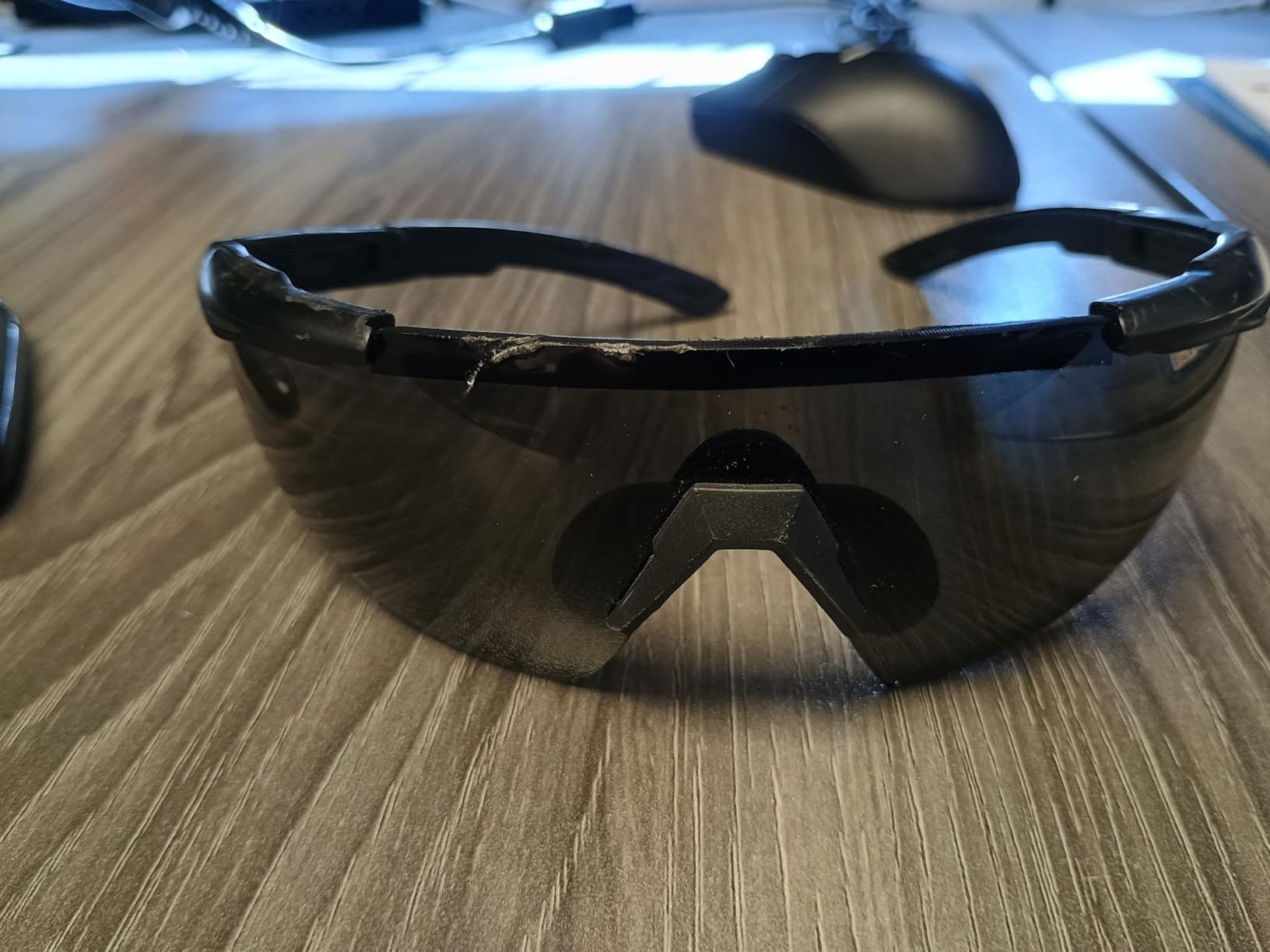 Wiley X Saber Advanced Shooting Glasses ANSI Z87.1+ Safety Sunglasses for Men and Women, UV and Eye Protection for Hunting and Shooting Matte Black Frames, Smoke Grey Lenses, Ballistic Rated customer photo 1