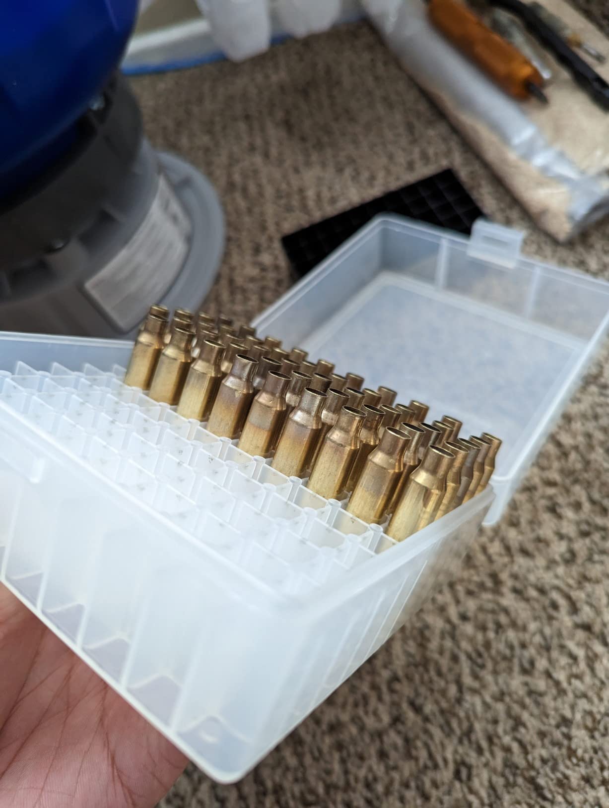 Frankford Arsenal Quick-N-EZ 110V Case Tumbler Kit with Sifter for Brass Cartridge Cleaning and Polishing for Reloading, Blue and Grey customer photo 1
