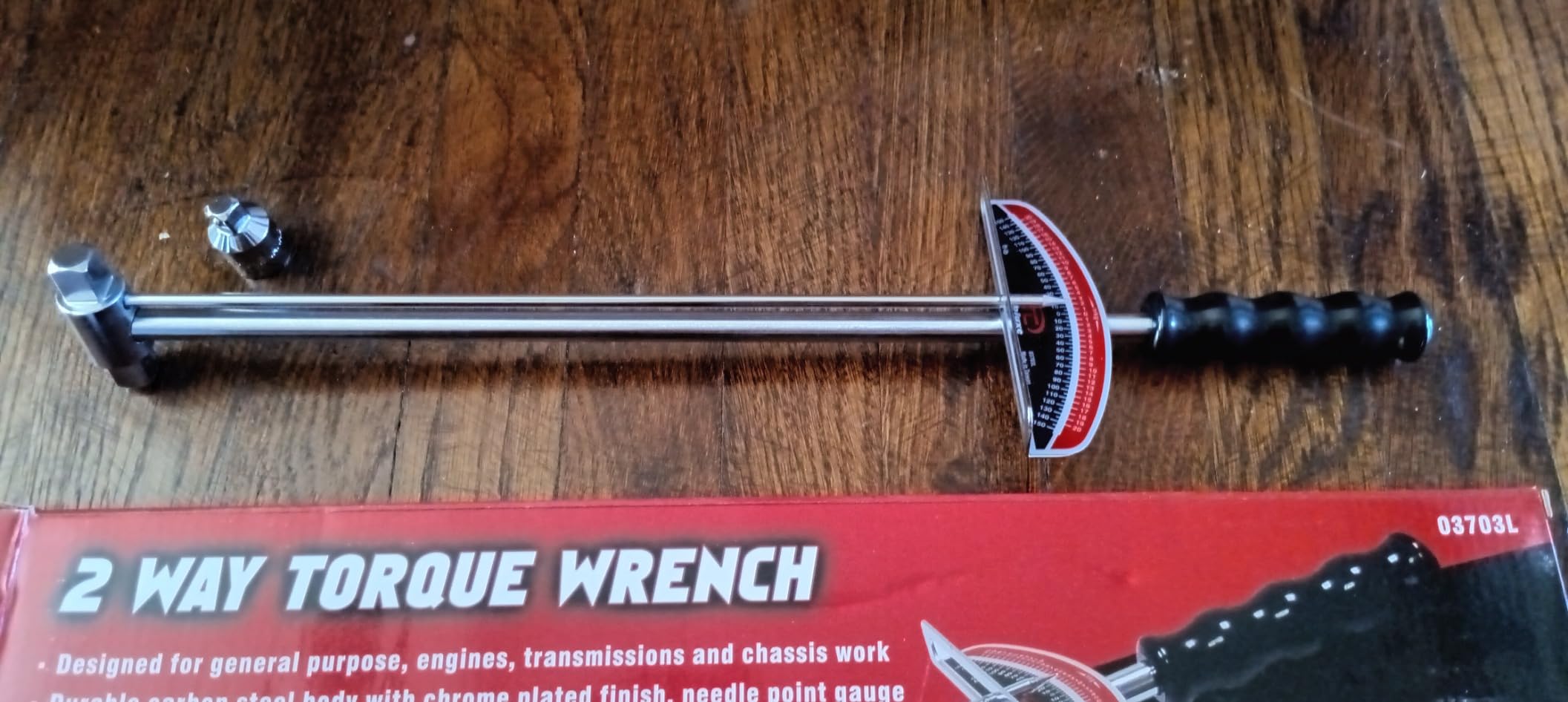 Tooluxe 03703L Dual Drive Beam Style Torque Wrench | 3/8
