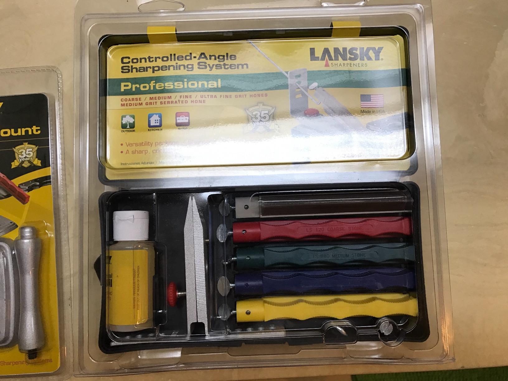 Lansky Professional Sharpening System with Coarse, Medium, Ultra Fine, and Serrated Medium Hones customer photo 1