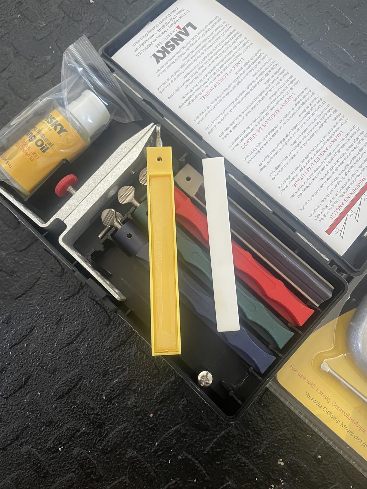 Lansky Professional Sharpening System with Coarse, Medium, Ultra Fine, and Serrated Medium Hones customer photo 2