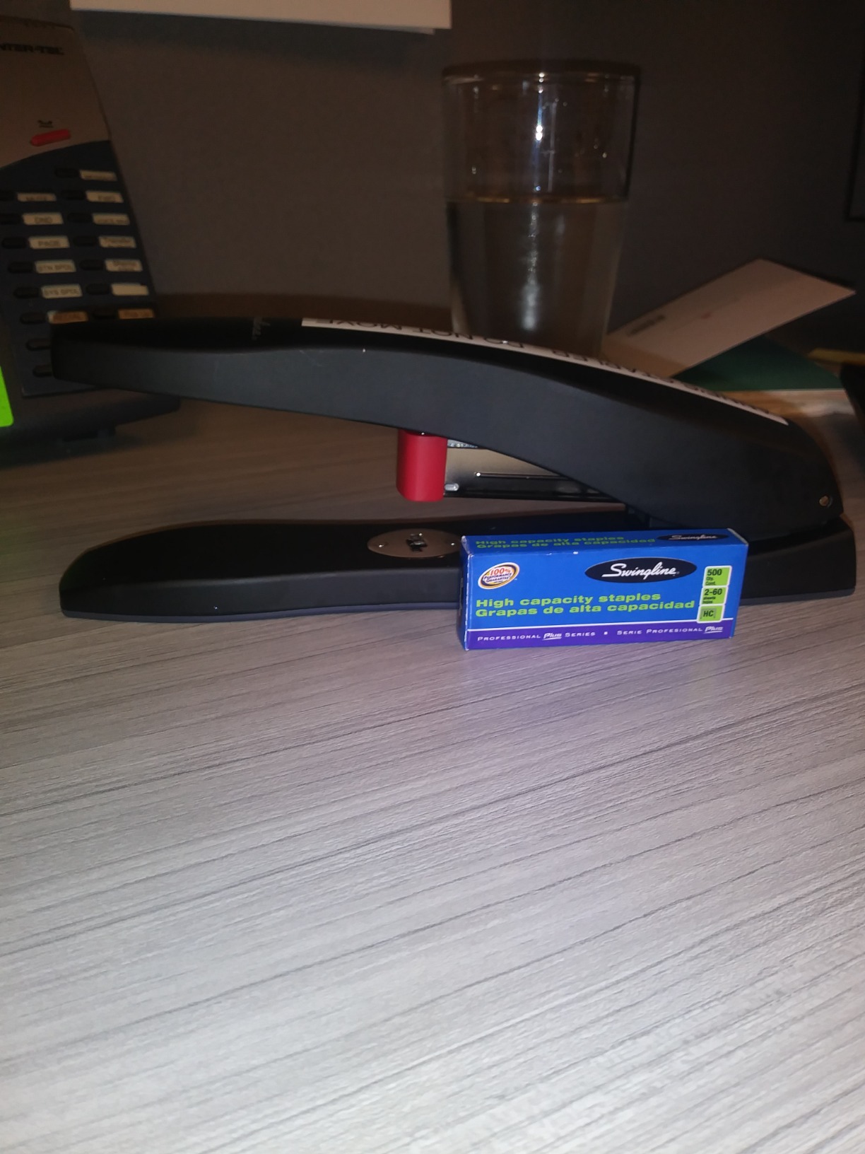 Swingline Stapler, Optima 70, 70 Sheet Capacity, Jam Free, Reduced Effort, Soft Grip, Metal, Silver/Black/Orange (87875) customer photo 2