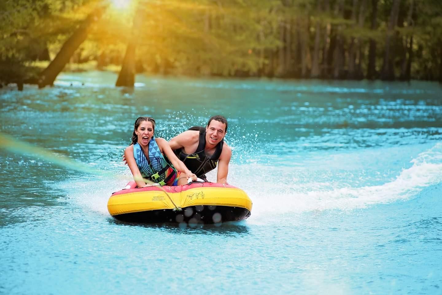 RAVE Sports Diablo II Boat Towable Tube - Inflatable Boating Tube for 1-2 Riders - Heavy-Duty Water Tube for Boats to Pull - Water Sports Towable with Quick Connector customer photo 1