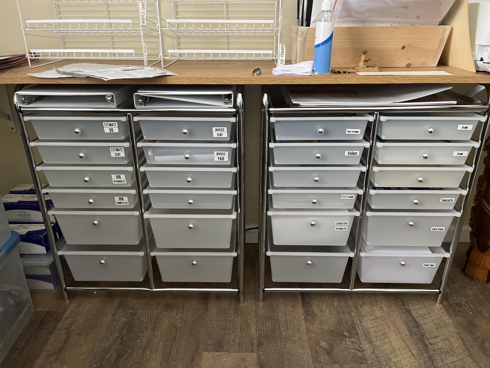 Honey-Can-Do Rolling Storage Cart and Organizer with 12 Plastic Drawers customer photo 2