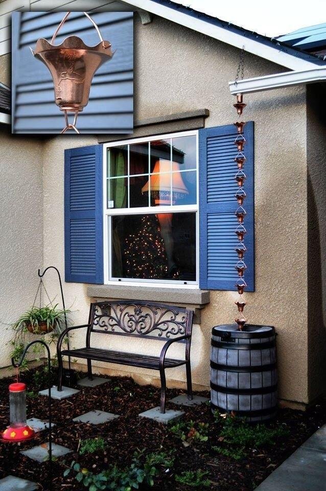Good Ideas Rain Wizard Water Collection Plastic Barrel Tank System, 50 Gallon, Oak customer photo 1