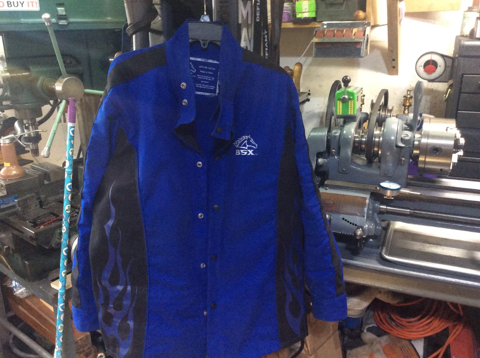 Revco Black Stallion (BXRB9C) BSX 9 oz Contoured Flame-Resistant Cotton Welding Jacket, Welder's Collar, Dual Scribe Pockets, Leather-Reinforced Snaps customer photo 2