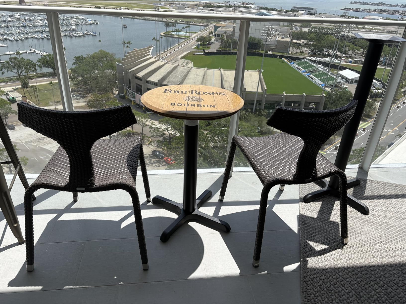 Flash Furniture Beverly 22'' x 22'' Restaurant Table X-Base with 3'' Dia. Table Height Column customer photo 2