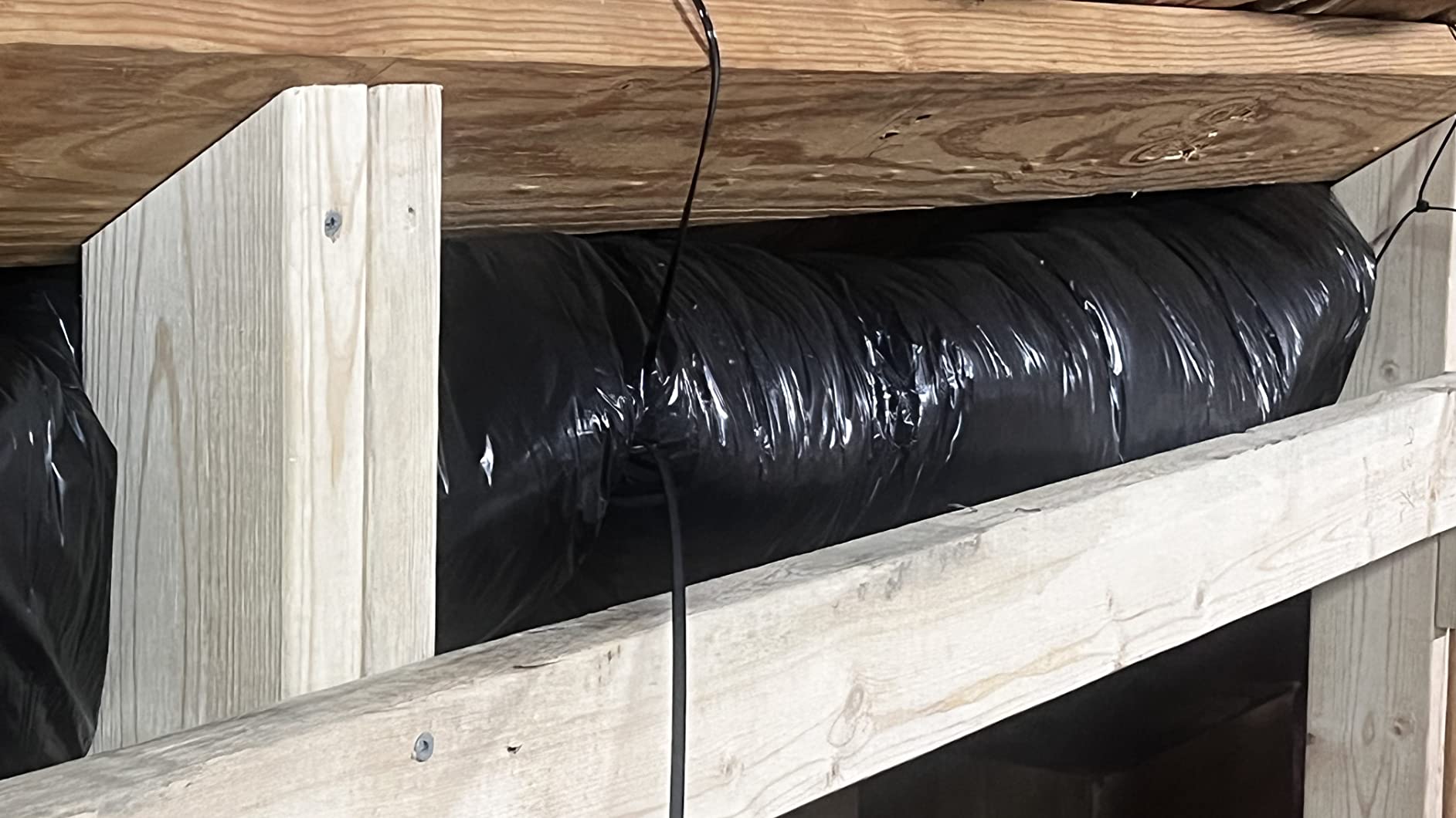 Dundas Jafine Insulated Flexible Duct with Black Jacket, 4-Inches by 25-Feet BPC425R6 customer photo 2