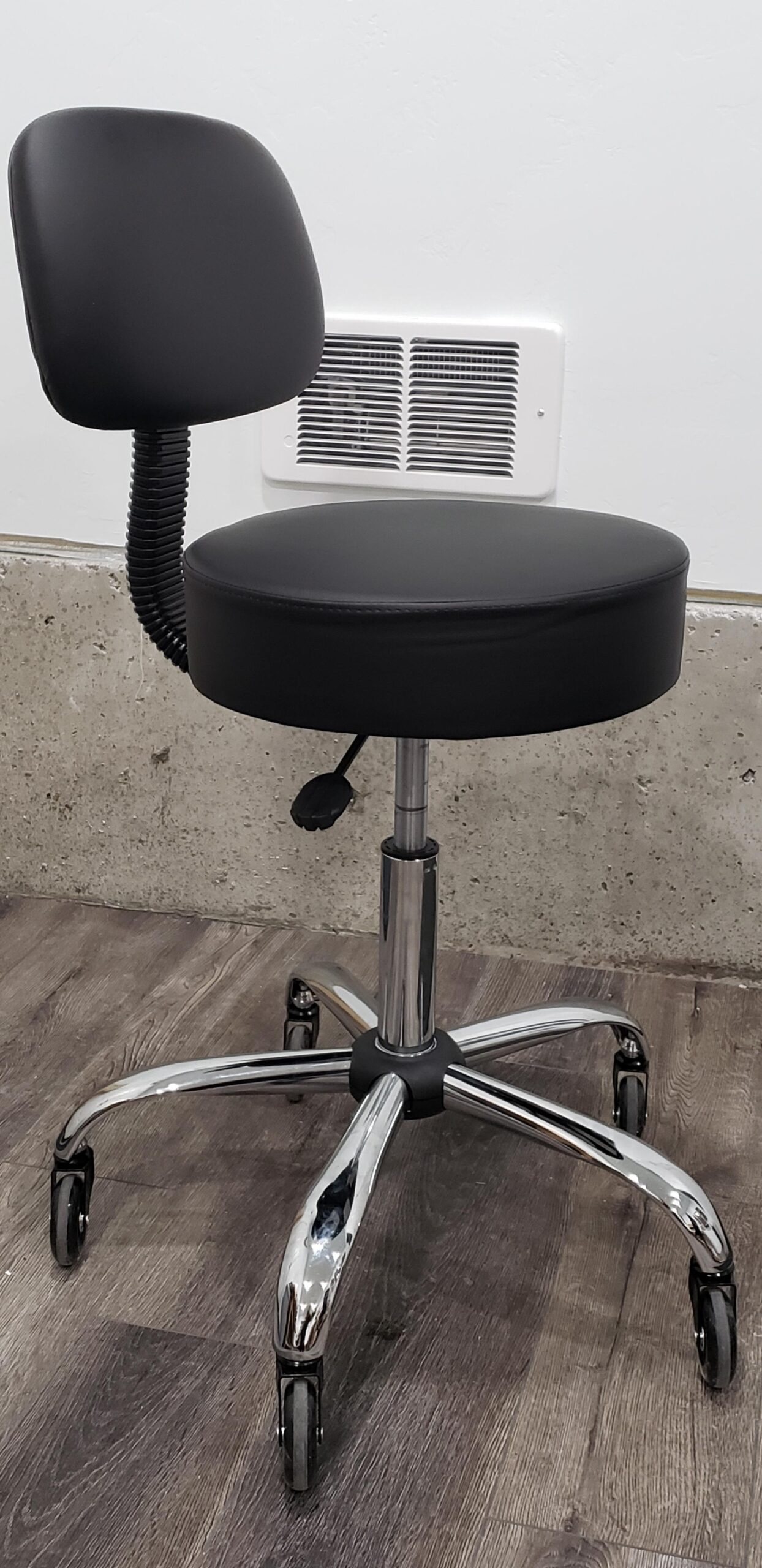 Boss Office Products Be Well Medical Spa Drafting Stool with Back, Black customer photo 1