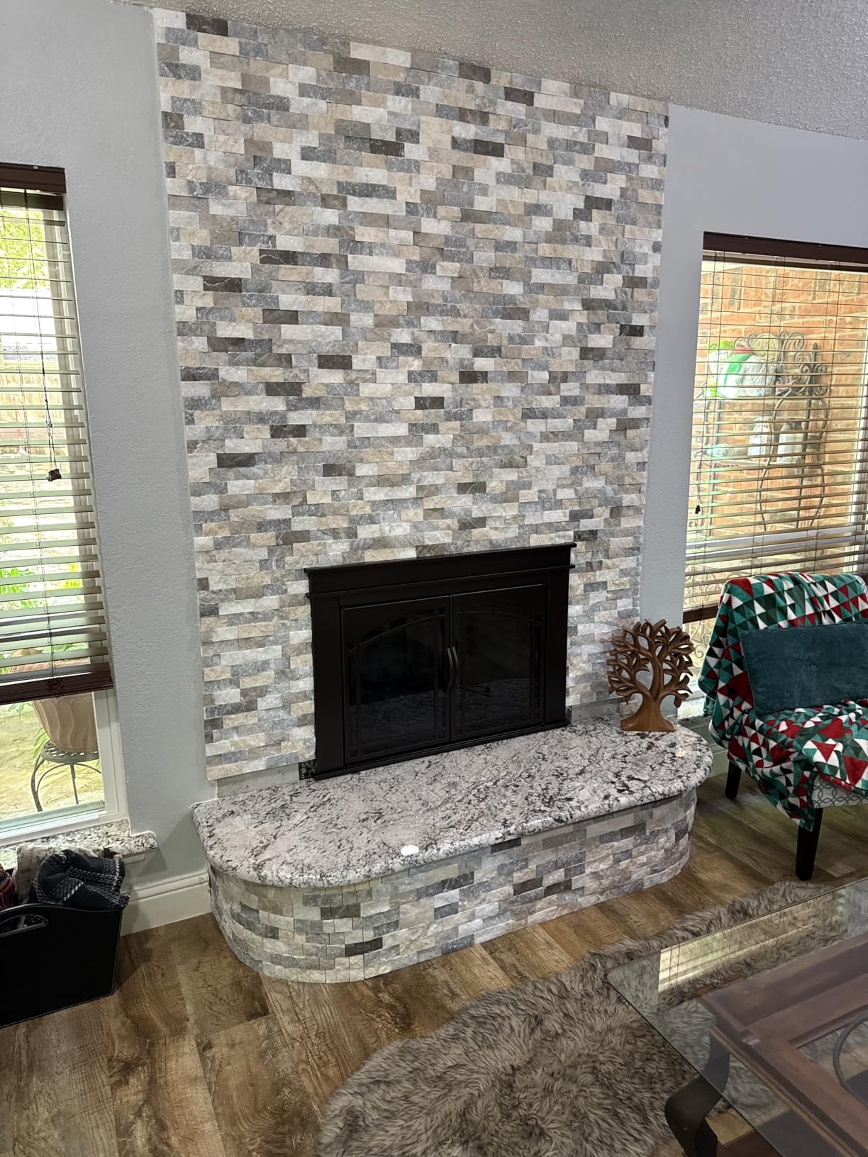 Pleasant Hearth FN-5700 Fenwick Fireplace Glass Door, Oil Rubbed Bronze, Small customer photo 1