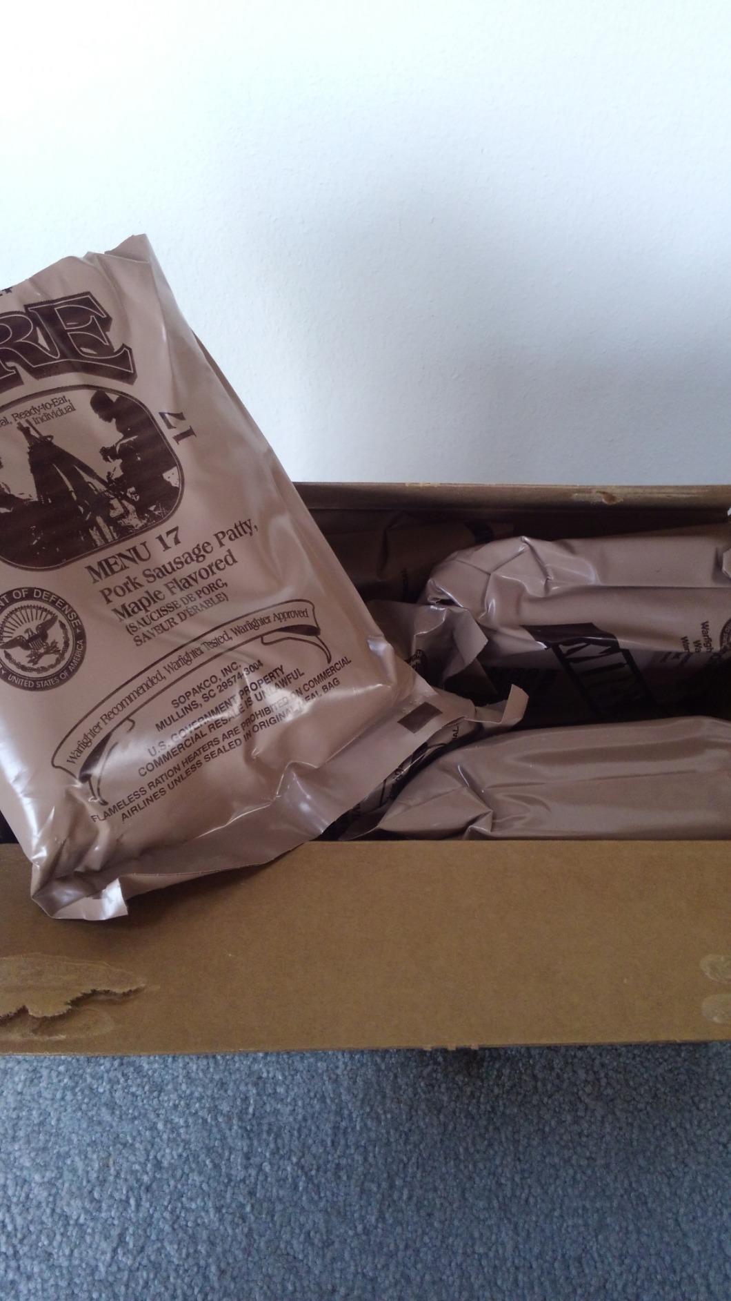 MREs (Meals Ready-to-Eat) Box B, Genuine U.S. Military Surplus, Menus 13-24 customer photo 1