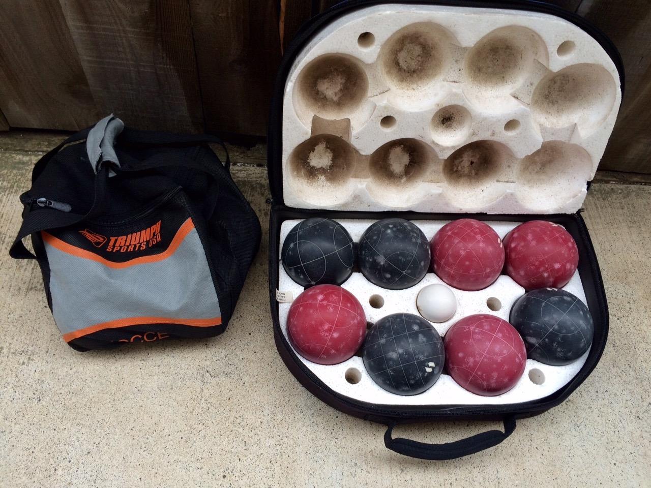 Triumph Sports Competition 100mm Resin Bocce Ball Outdoor Game Set with Carrying Bag for Easy Storage,Multi,One Size,35-7103-3 customer photo 1