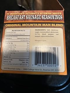 Hi Mountain Breakfast Sausage Seasoning Mix | ORIGINAL MOUNTAIN MAN | Make Homemade Sausage with Pork, Venison, Deer, Elk & Wild Game | Makes up to 24 lbs customer photo 1