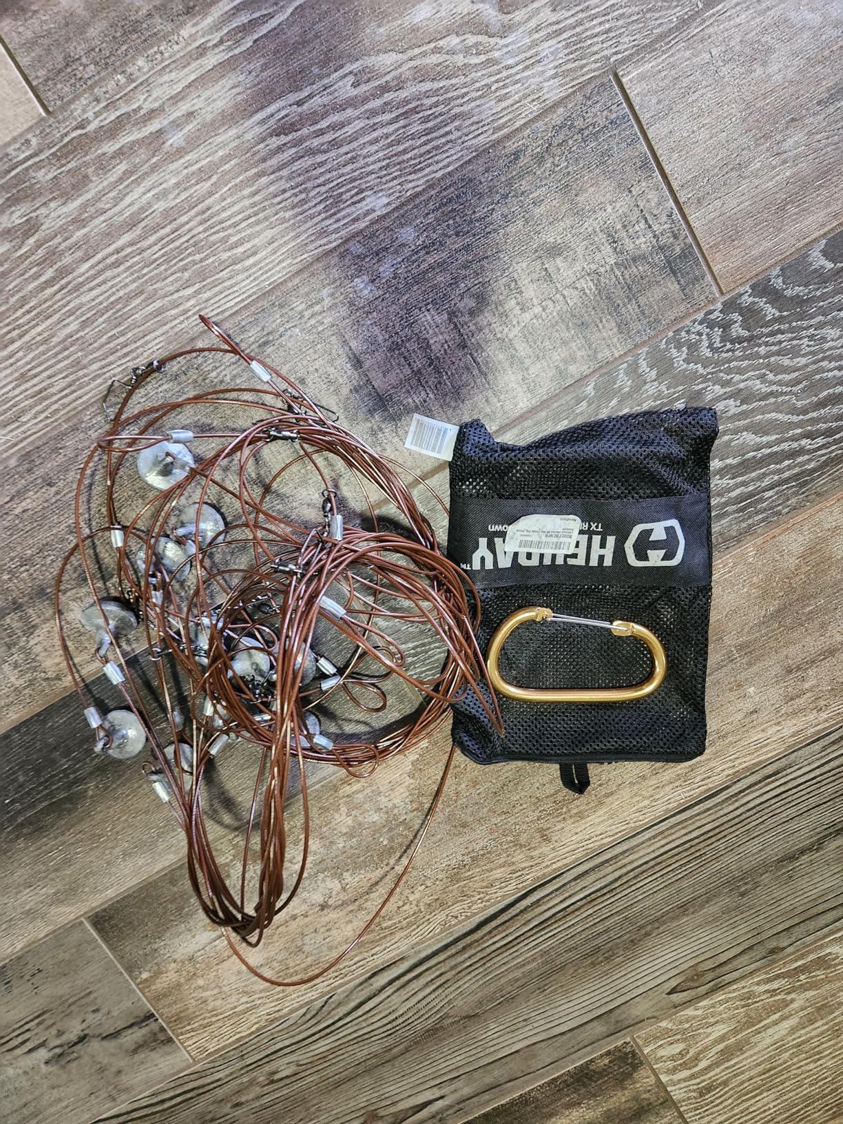 HEYDAY Lifetime Decoys Texas Rig 6ft 6oz Tangle-Free Steel Cable with Carabiner for Duck Decoy Rigs, Decoy Anchors for Duck Hunting customer photo 2