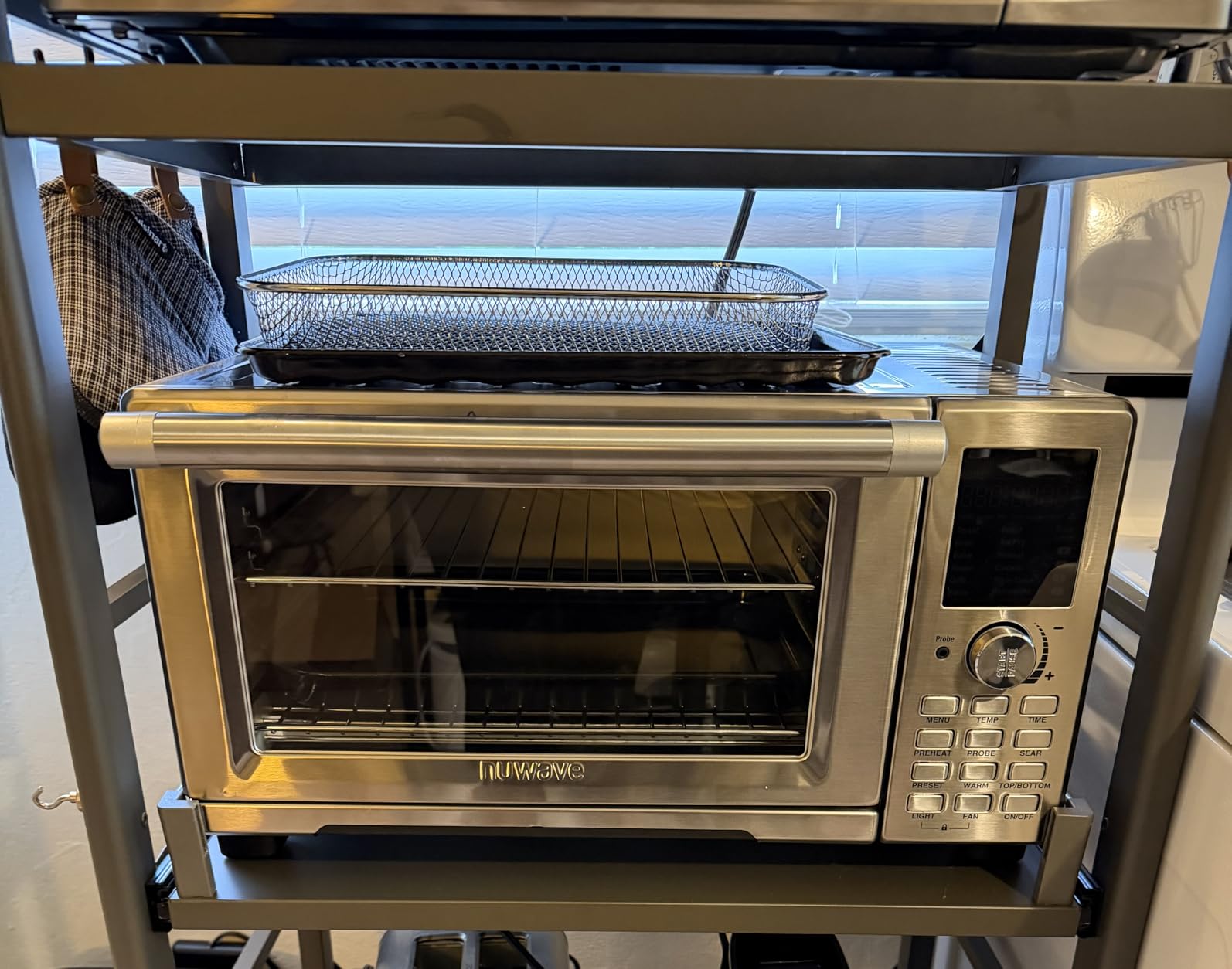 Nuwave Bravo Air Fryer Toaster Smart Oven, 12-in-1 Countertop Convection, 30-QT XL Capacity, 50-500F Temperature Controls, Top and Bottom Heater Adjustments 0%-100%, Brushed Stainless Steel Look customer photo 2