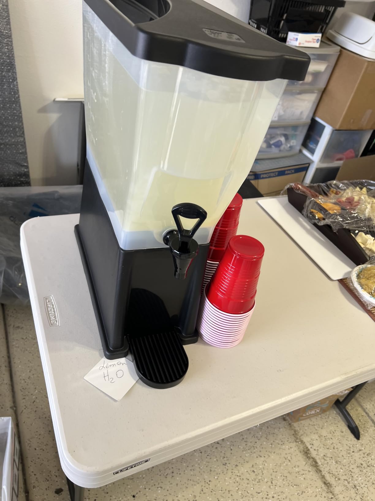 Winco Slim 3 Gallon Beverage Dispenser with Base customer photo 2