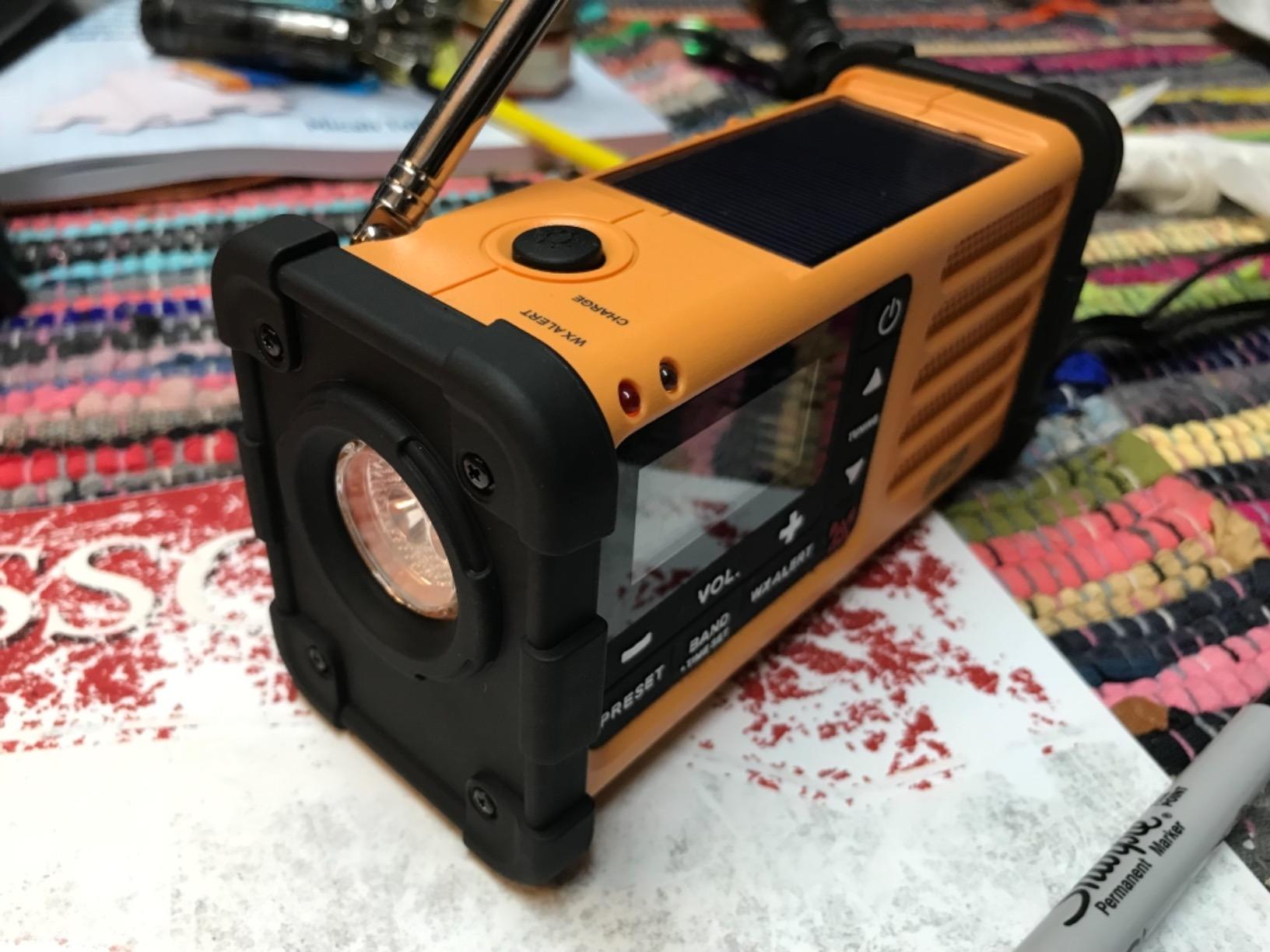 Sangean MMR-88 AM/FM/Weather+Alert Emergency Radio. Solar/Hand Crank/USB/Flashlight, Siren, Smartphone Charger customer photo 2