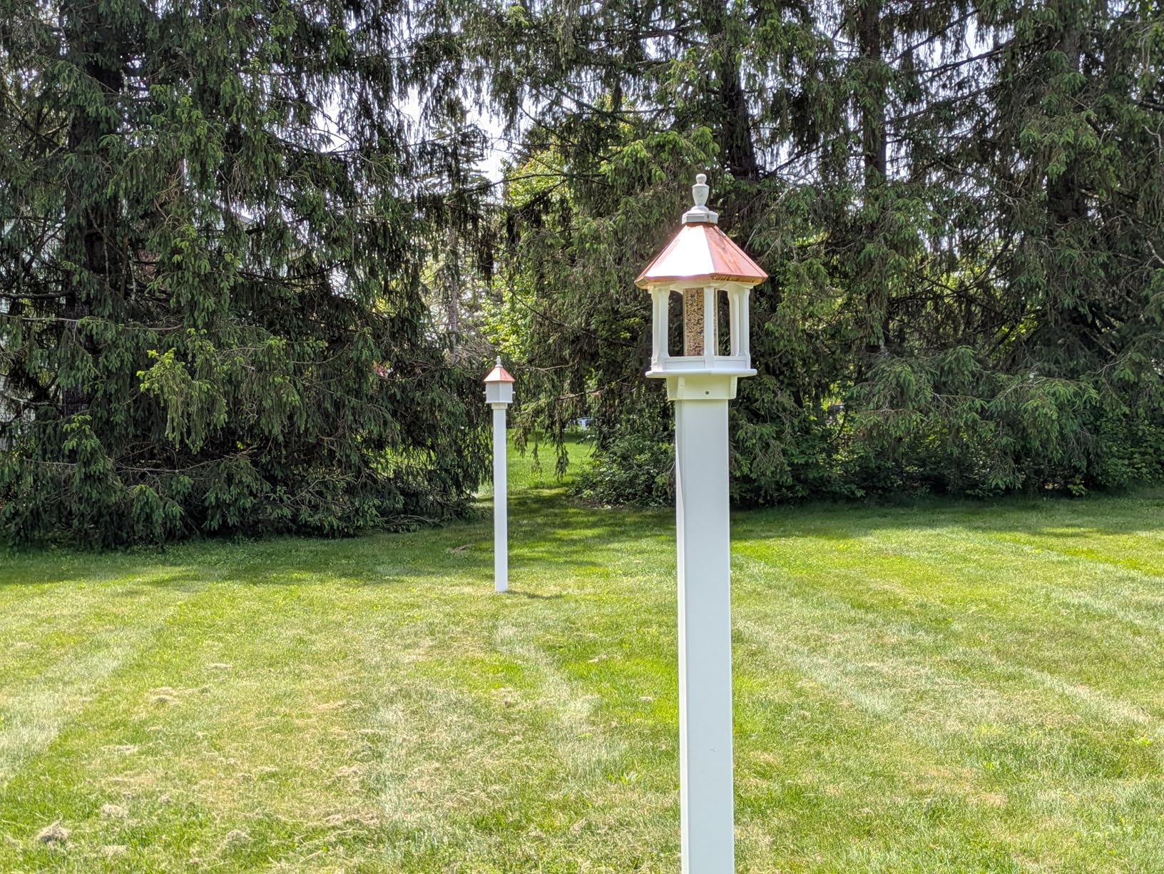 WamBam 4ft White Vinyl Finishing Post BL19042 | No Dig, Steel Pipe Anchor Kit, Permanent, For Nantucket, Sturbridge, Westport Fence & Gate Kits customer photo 1