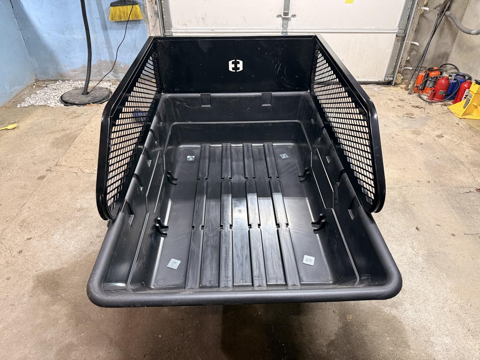 IMPACT IMPLEMENTS 1500lb Poly Tub Agricultural Trailer from USA Outdoors Company. Includes Optional 2