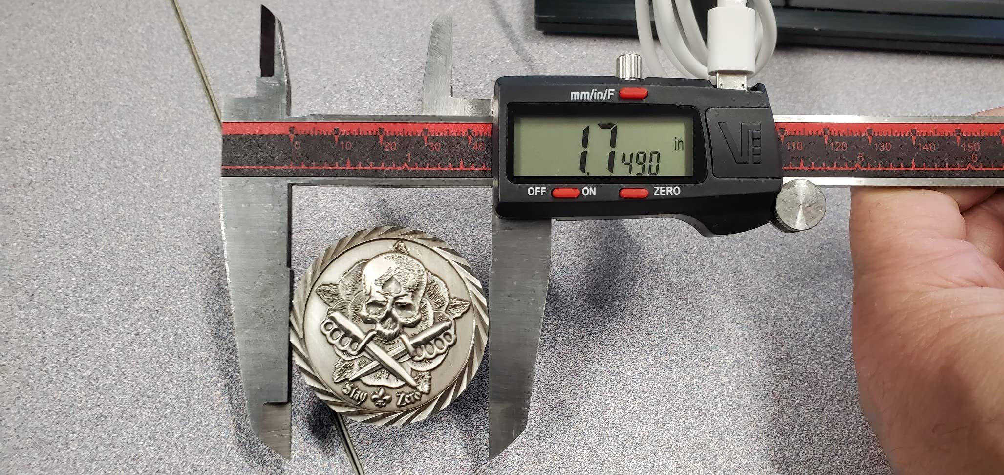 VINCA IP54 Grade Digital Caliper, DCLA-0605 6 Inch/150mm, Inch/Millimeter/Fraction Conversion, Stainless Steel, Large LCD Screen customer photo 1