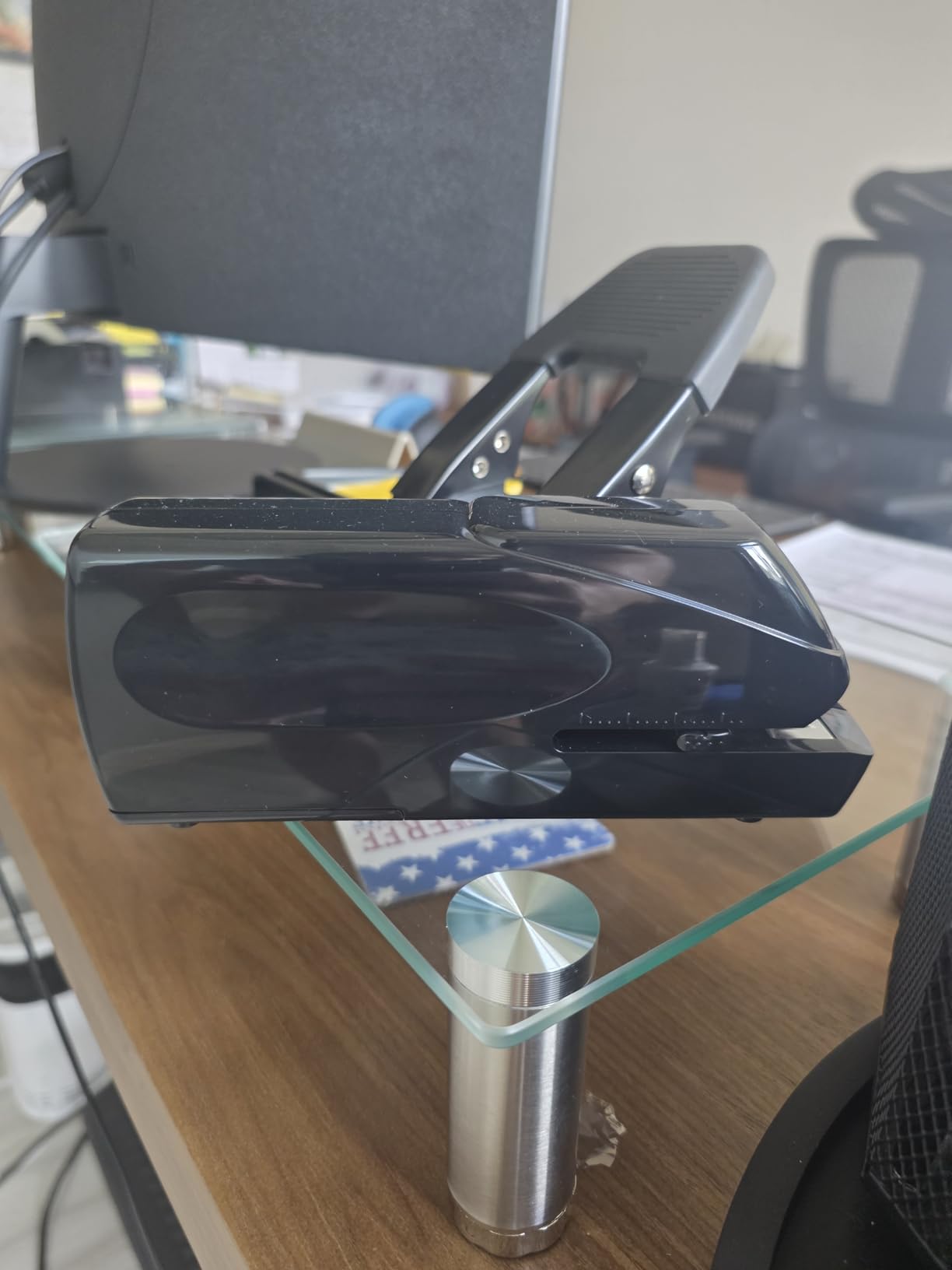 EcoElectronix Portable Automatic Electric Stapler Pro - 30 Sheet Capacity, Quiet Operation, Jam-Free and Easy Reload - AC Adapter/Battery Powered, (Black) customer photo 1